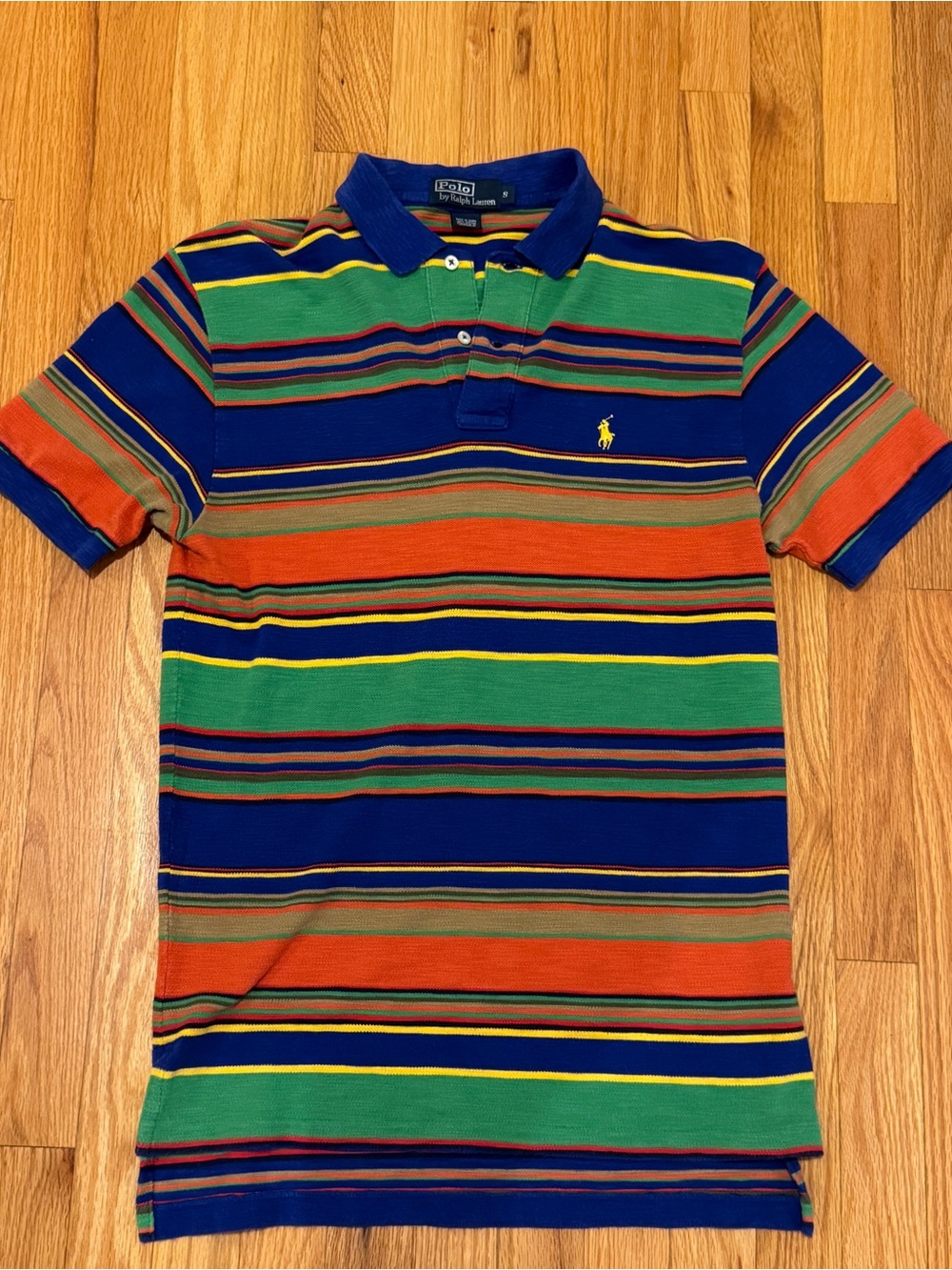 Vintage Polo Ralph Lauren Multi-Color Striped Polo Shirt